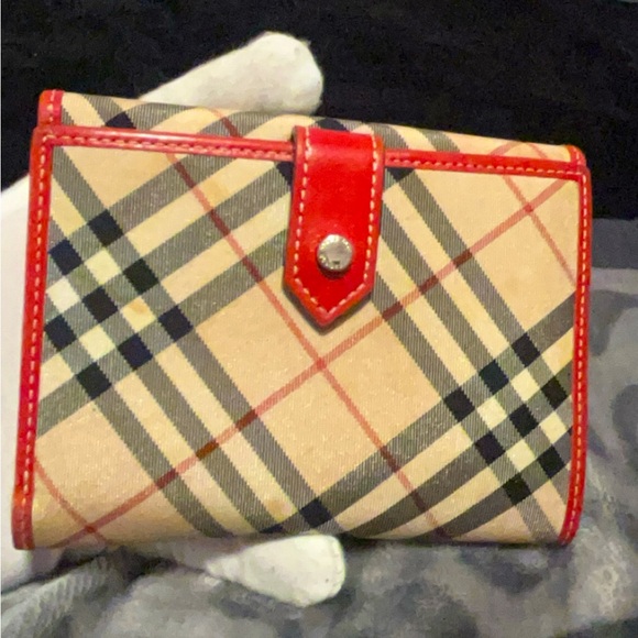 Burberry Handbags - Burberry Blue Label Trifold wallet red interior